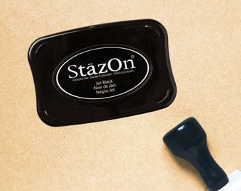 StazOn Permanent Multi-surface Ink Pad / Solvent ink formulated for use on semi-porous and non-porous surfaces