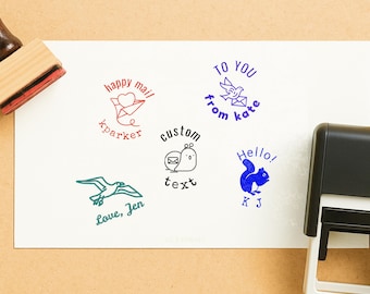 Custom Postcrossing Stamp // Postcrossing ID stamp, Personalized Postcard Rubber Stamps, Happy Mail Stamp, Self Inking, Trodat Printy Stamps