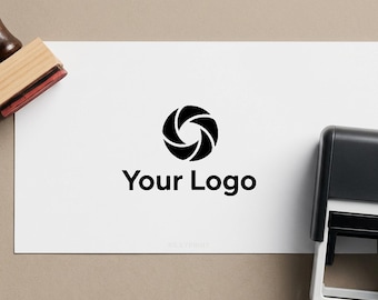 Custom Logo Stamp - Self-Inking Stamp or Wood Mount Stamp, starting from 1 inch XO