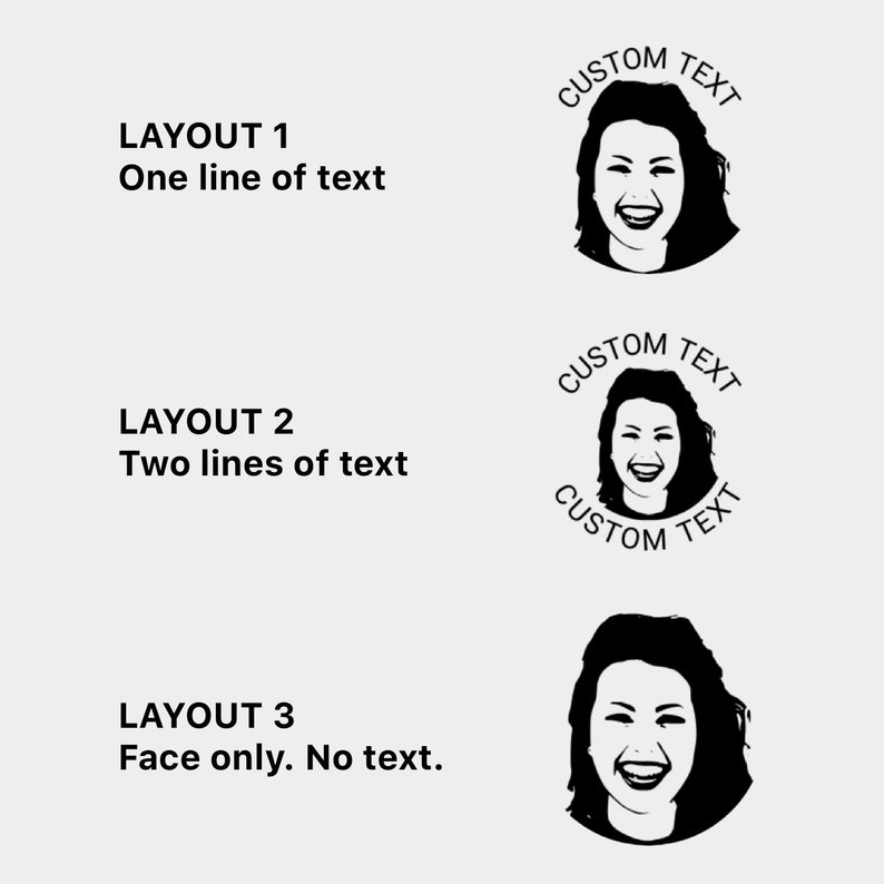 Face Stamp / Make The Stamp In Your Likeness / Custom Portrait Stamps / Best Personalized & Hilarious Gifts For Him and Her / Teacher Gifts image 3