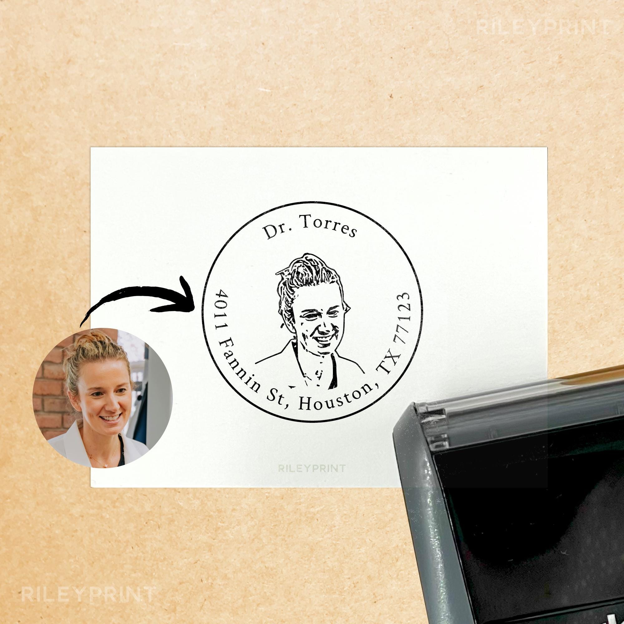 Dr Stamp Pattern Custom Doctor Stamp // Personalized Physician Stamp, Medical Stamp ...