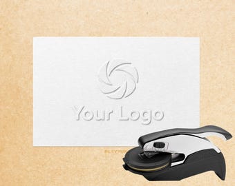 Custom Logo Embosser – Personalized Branding Seal for Small Business Packaging, Cards, Envelopes & Paper Goods XO