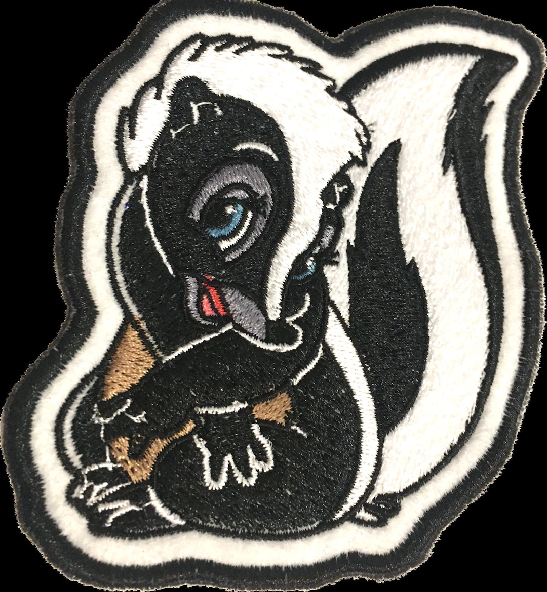 Cute Skunk Embroidered Patch Iron or Sew - Etsy