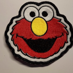 Large Red Monster /Embroidered patch sew on only free Shipping