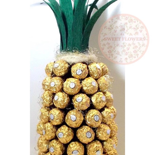 Rocher Ananas mit Sektflasche Größe 3