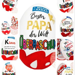 Personalisiertes XXL Überraschungsei /Ü-Ei/ Geschenk Geburtstag Geschenkidee Üei Mama Papa Muttertag Vatertag image 2