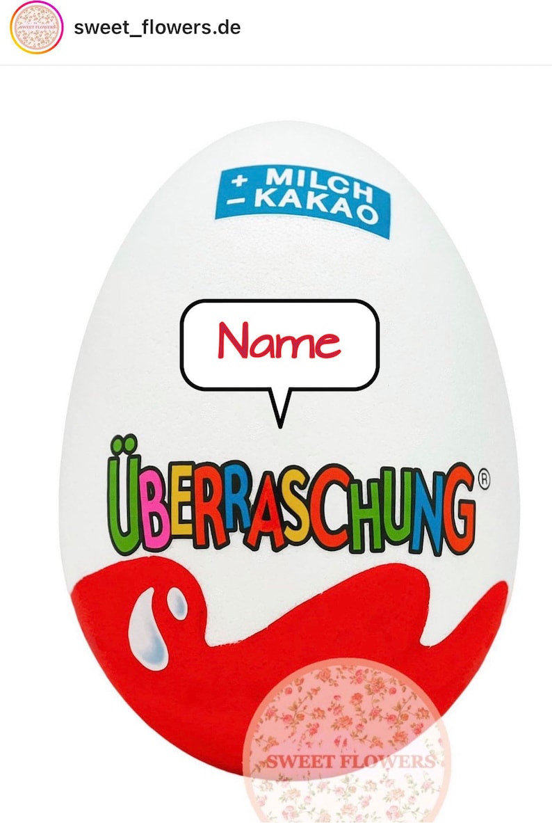 Personalisiertes XXL Überraschungsei /Ü-Ei/ Geschenk Geburtstag Geschenkidee Üei Mama Papa Muttertag Vatertag Bild 6