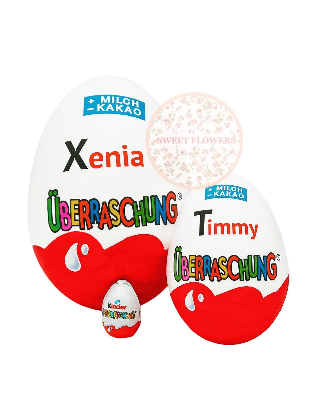 Personalisiertes XXL Überraschungsei ÜEi Geburtstag Geschenk Üei