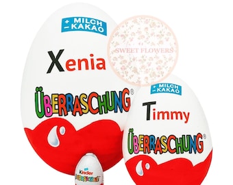 Personalisiertes XXL Überraschungsei - Ü-Ei Geburtstag Geschenk Üei Geschenkidee