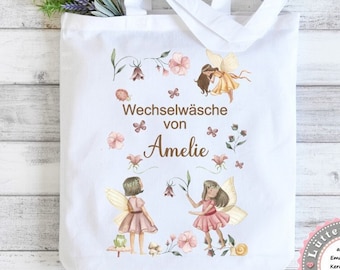 Bag with magical fairy change of clothes change of clothes for kindergarten desired name KITA kindergarten enrollment Lüttentüddel®