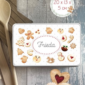 Sugar-sweet biscuits tin COOKIES CAN Cookie tin with name personalized Christmas gifts birthday from Lüttentüddel®