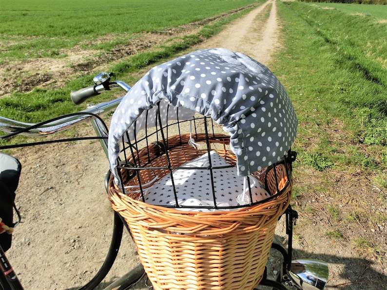 Pfote Sonnensegel Sonnenschutz Hundefahrradkorb von Lüttentüddel® Bild 4