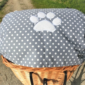 Pfote Sonnensegel Sonnenschutz Hundefahrradkorb von Lüttentüddel® Bild 3