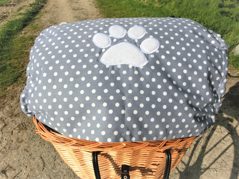 Pfote Sonnensegel Sonnenschutz Hundefahrradkorb von Lüttentüddel® Bild 3
