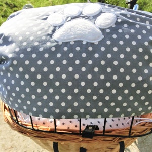 Pfote Sonnensegel Sonnenschutz Hundefahrradkorb von Lüttentüddel® Bild 1