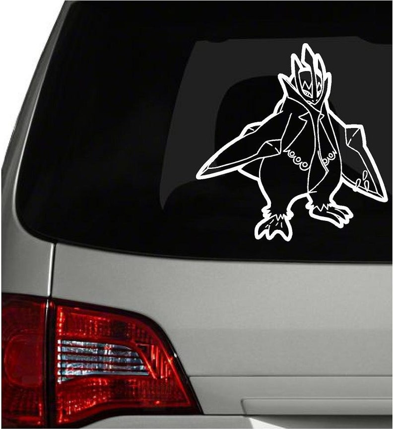 Vinyl Sticker 395 Empoleon. 6 x 6.2 Car Decals and more Pokemon Decal Laptop Decals Window Decals