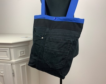 Einkaufstasche Jeans upcycling, Handtasche, Strandtasche, Jeanstasche