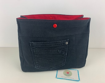 Handbag utensil jeans upcycling, project bag, jeans bag, bag in bag