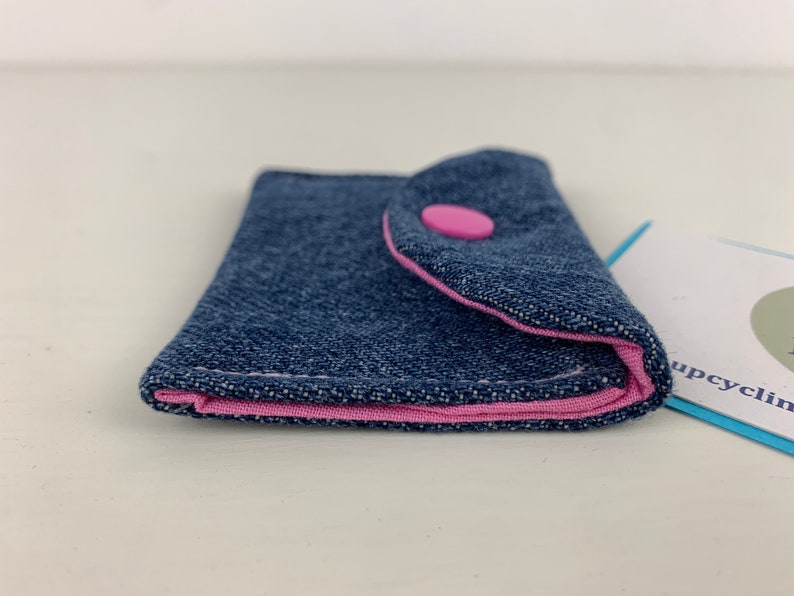 Headphone bag, jeans upcycling, jeans bag, purse, plaster bag, tampon bag image 8