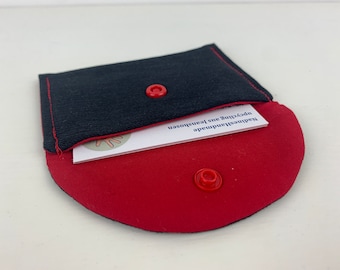 Purse, jeans upcycling, business card pocket, vegan purse, tampon pouch, denim pocket