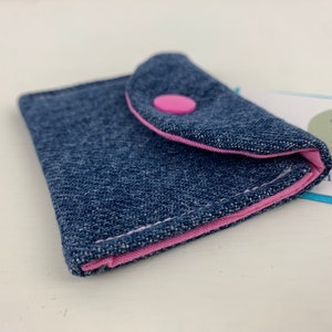 Headphone bag, jeans upcycling, jeans bag, purse, plaster bag, tampon bag image 6