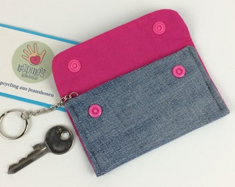 Schlüsseltasche Jeans upcycling, Schlüsseletui