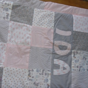 Baby blanket with name for girls