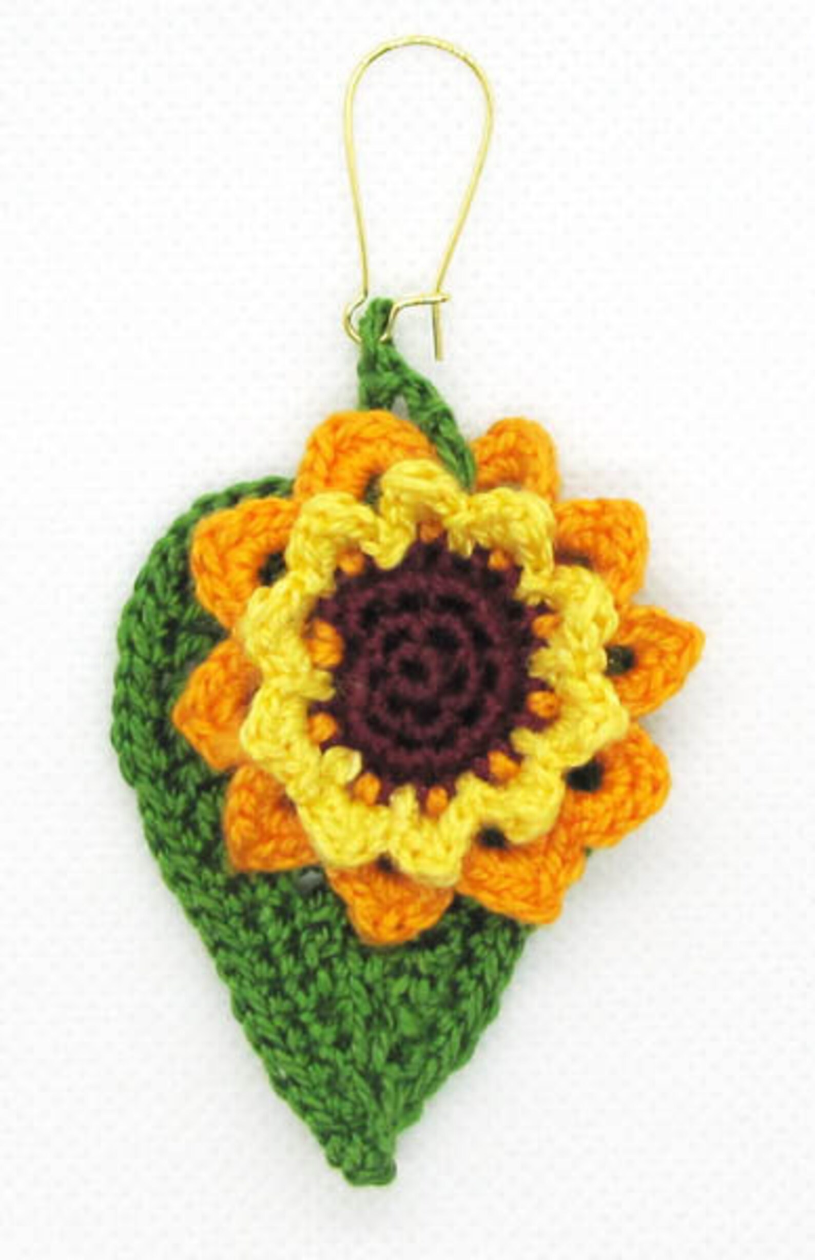Crochet Sunflower Earrings PATTERN ONLY Etsy