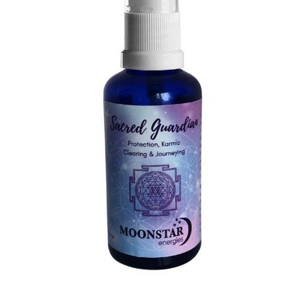 Sacred Guardian - Protection, transformation and clearing karma - Aura Crystal Gem Essence Spray