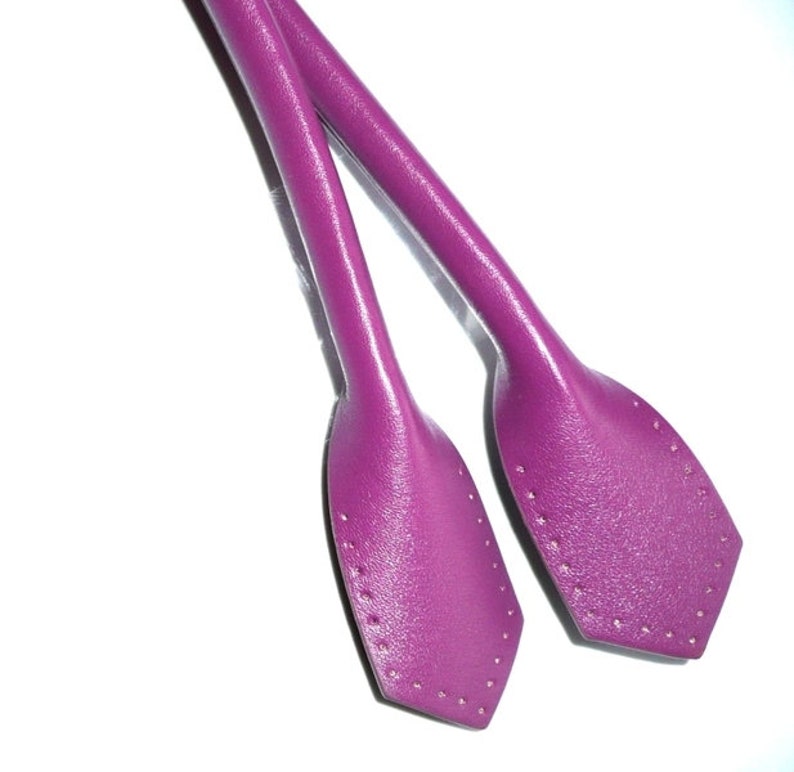 bag handle, PU, purple color 55 cm image 1