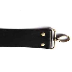 bag handle, genuine leather, black, 40 cm53 image 1