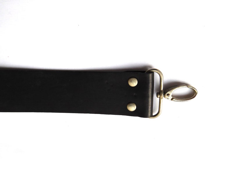 bag handle, genuine leather, black, 40 cm53 image 1