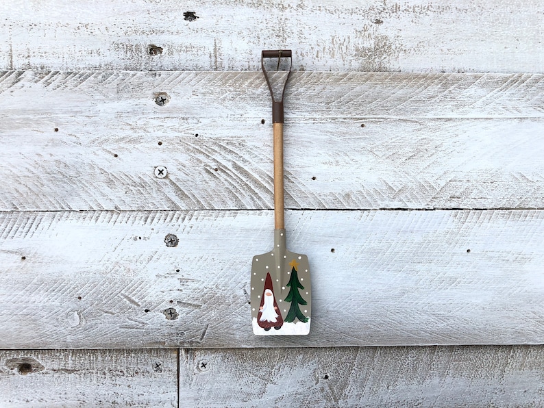 Snowman Christmas Shovel Ornament or Santa Christmas Etsy
