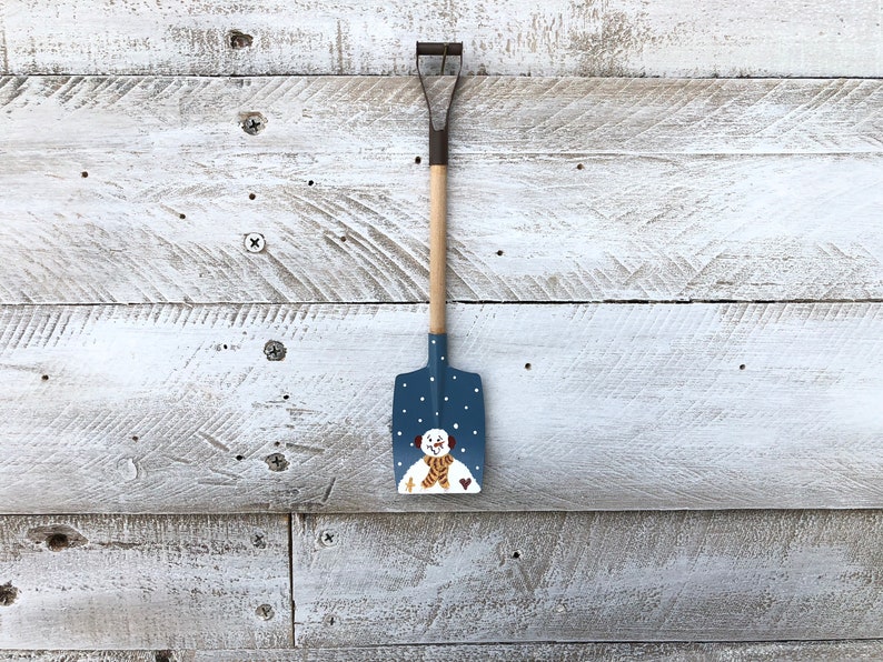 Snowman Christmas Shovel Ornament or Santa Christmas Etsy