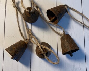 5 Small Rusty Bells