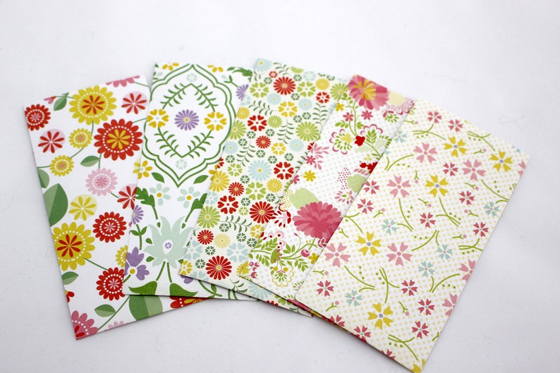 5 Gift bags with floral pattern GT044 image 1