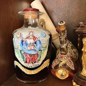Alchemy Gold magick potion witchcraft elixir bottle