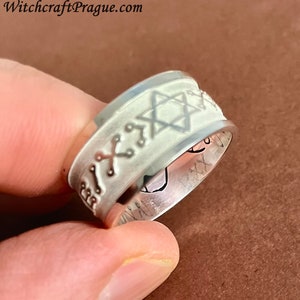 Customised talisman ring, archangel sigil amulet, witchcraft spell