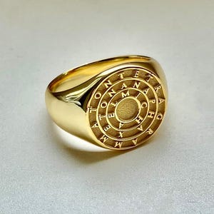 Magische ring Seal of Solomon, Goetia-amulet hekserij talisman voor bescherming