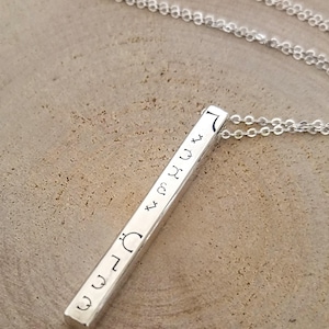 Alchemy necklace your name in the Angels language enochian witchcraft