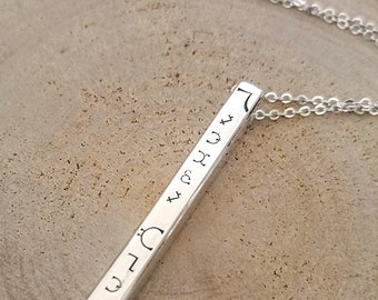 Alchemy necklace your name in the Angels language enochian witchcraft