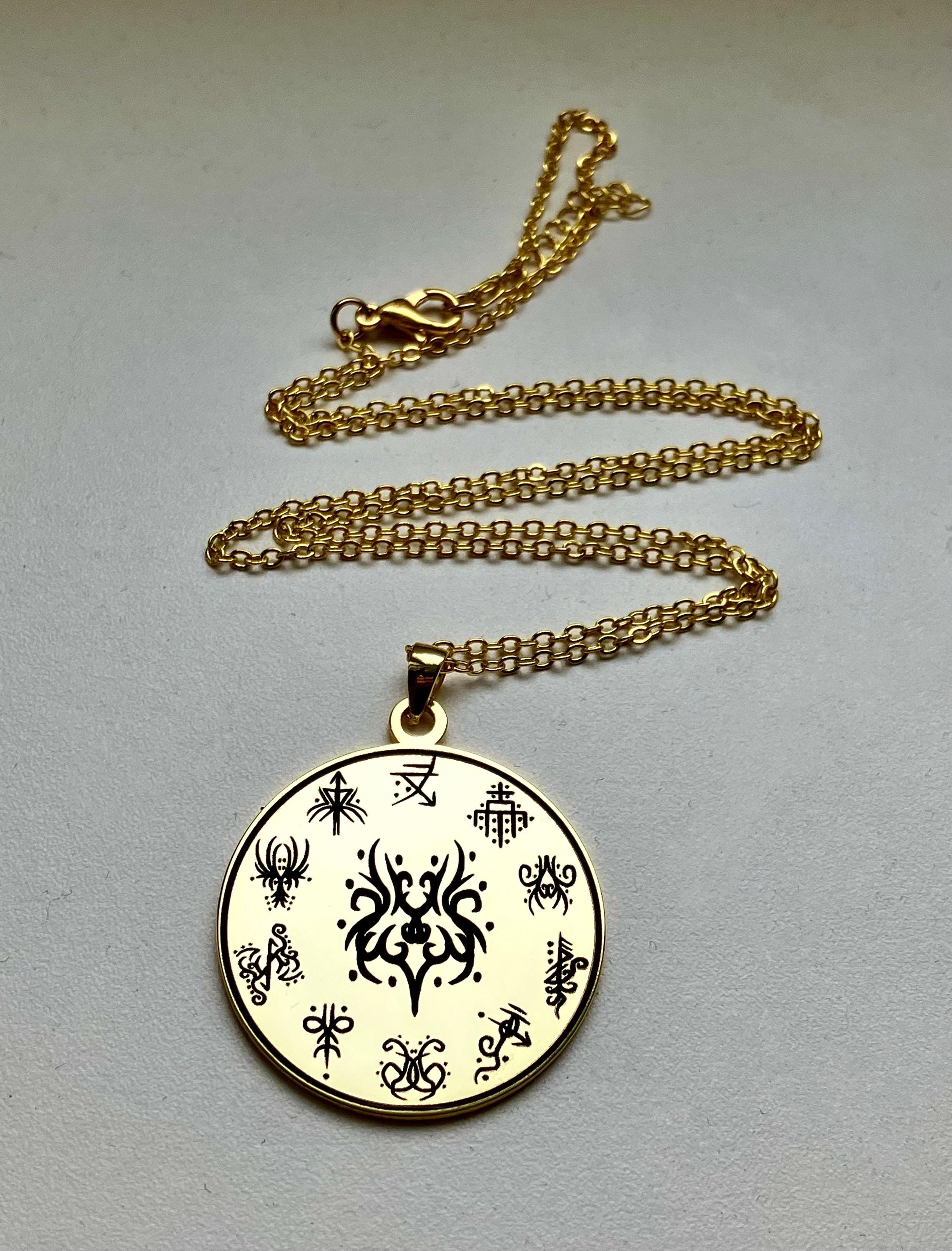 Witchcraft Customized Magic Sigil Necklace Amulet Wicca Talisman - Etsy