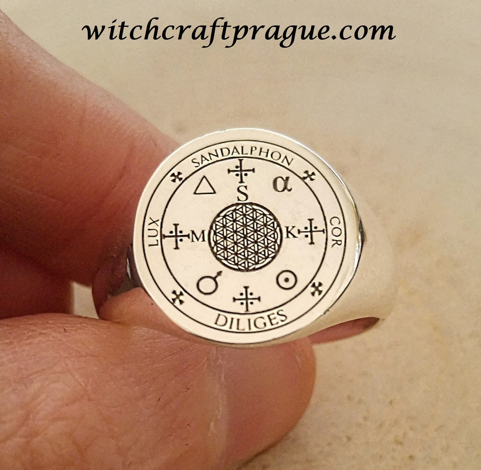 Archangel Sandalphon Sigil Ring Witchcraft Amulet Alchemy | Etsy