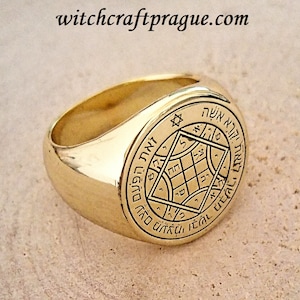 Witchcraft Fourth Pentacle of Venus ring Goetia amulet lesser key talisman