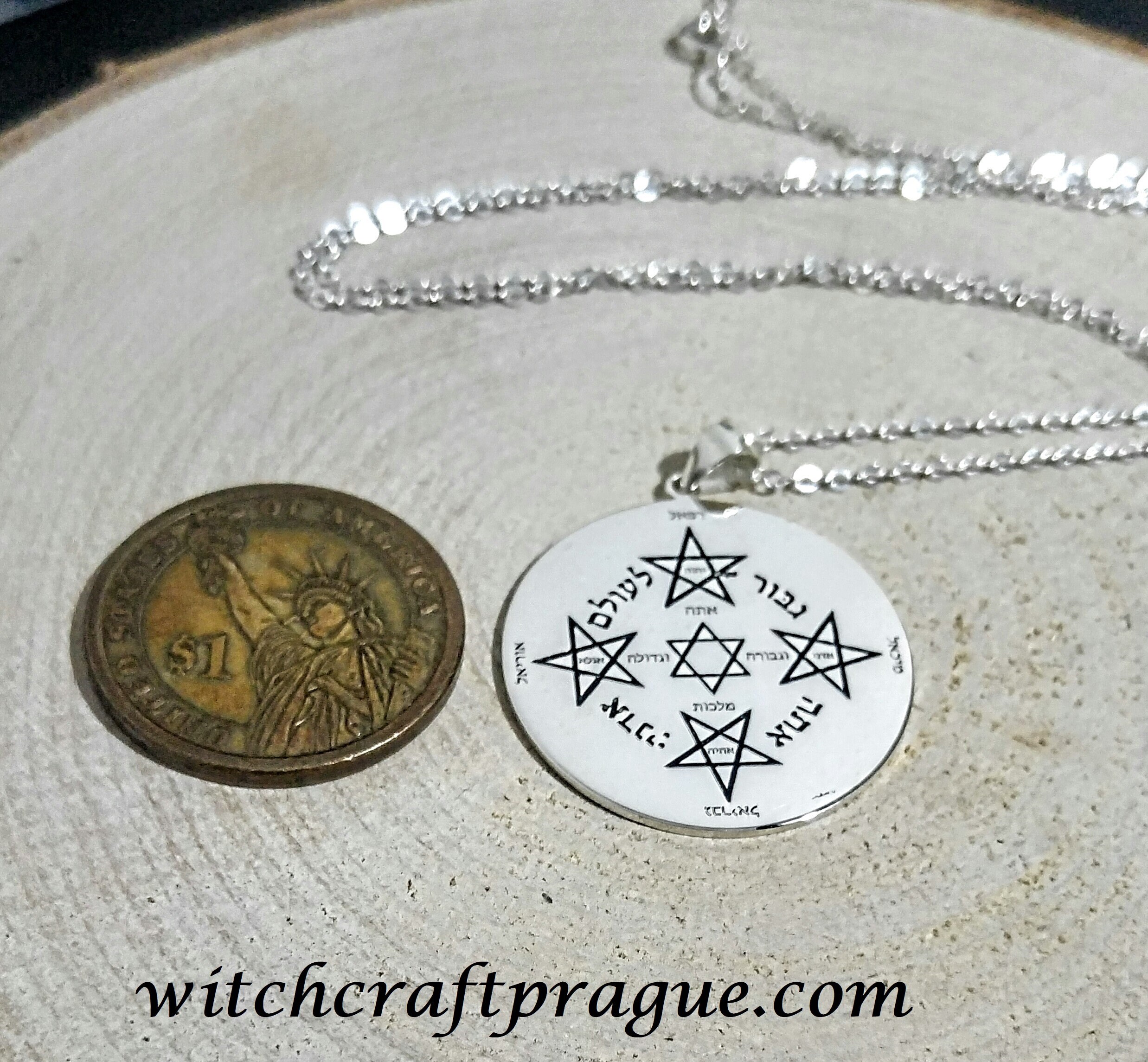 Witchcraft Archangels Necklace Amulet Theleme Talisman - Etsy