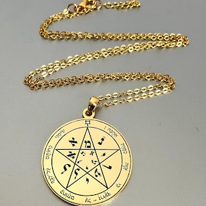 Witchcraft Second Pentacle of Venus necklace seal of Solomon amulet