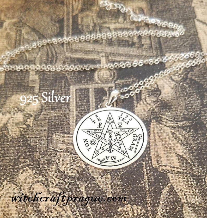 Alchemy Protection Tetragrammaton witchcraft amulet Goetia talisman lesser key image 5