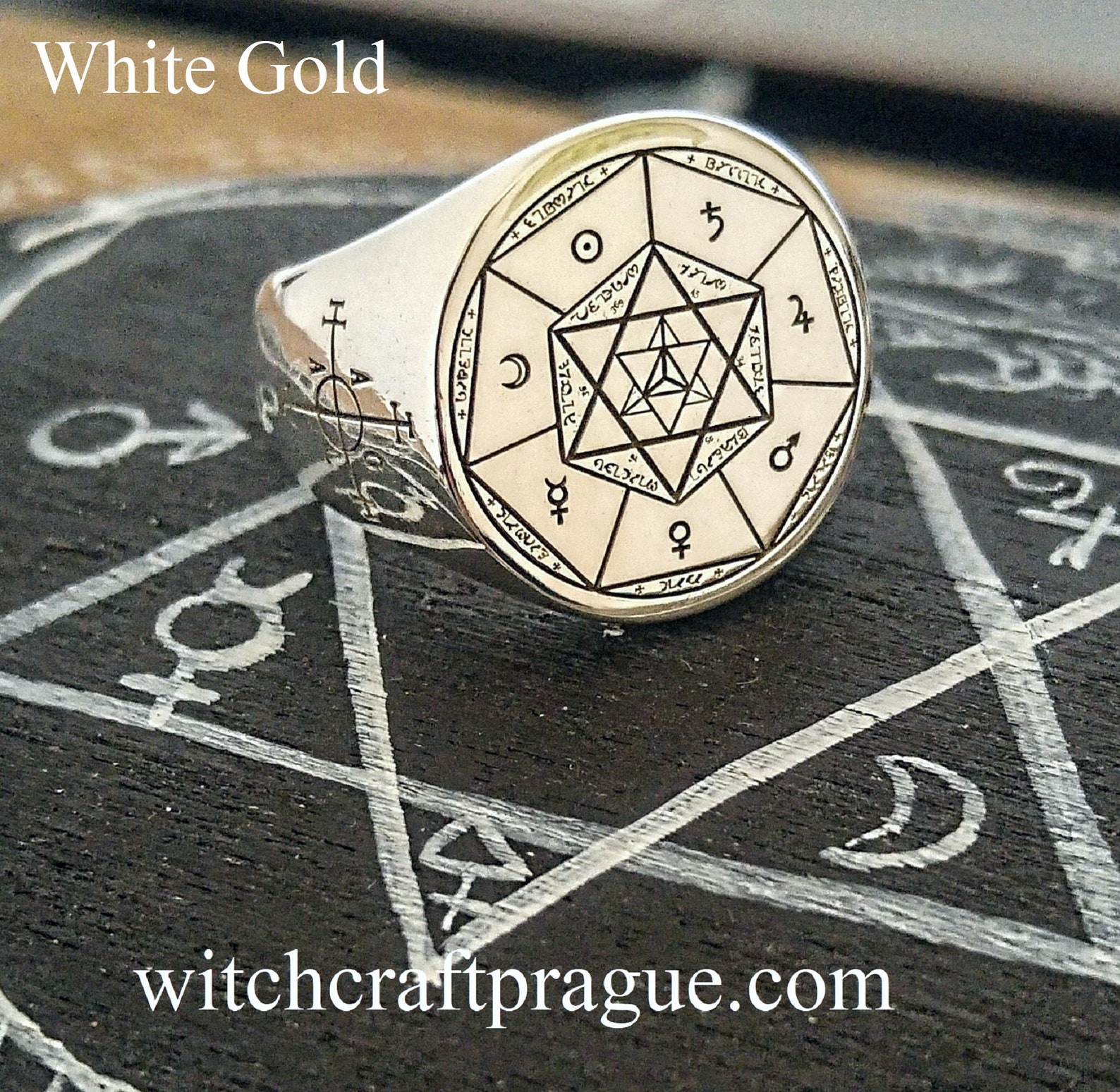 Witchcraft Archangels Seal Ring Goetia Amulet Wicca Talisman Lesser Key ...