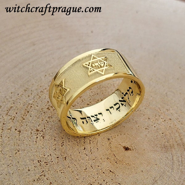 Ring amulet for success,witchcraft talisman,archangel raziel seal