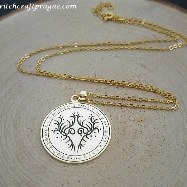 Witchcraft sigil magic necklace amulet Wicca talisman